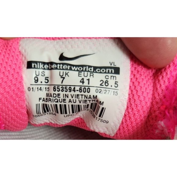 Nike Women's Sz. 9.5 Dual Fusion Run 3 Athletic Sneakers In PINK - Picture 7 of 7